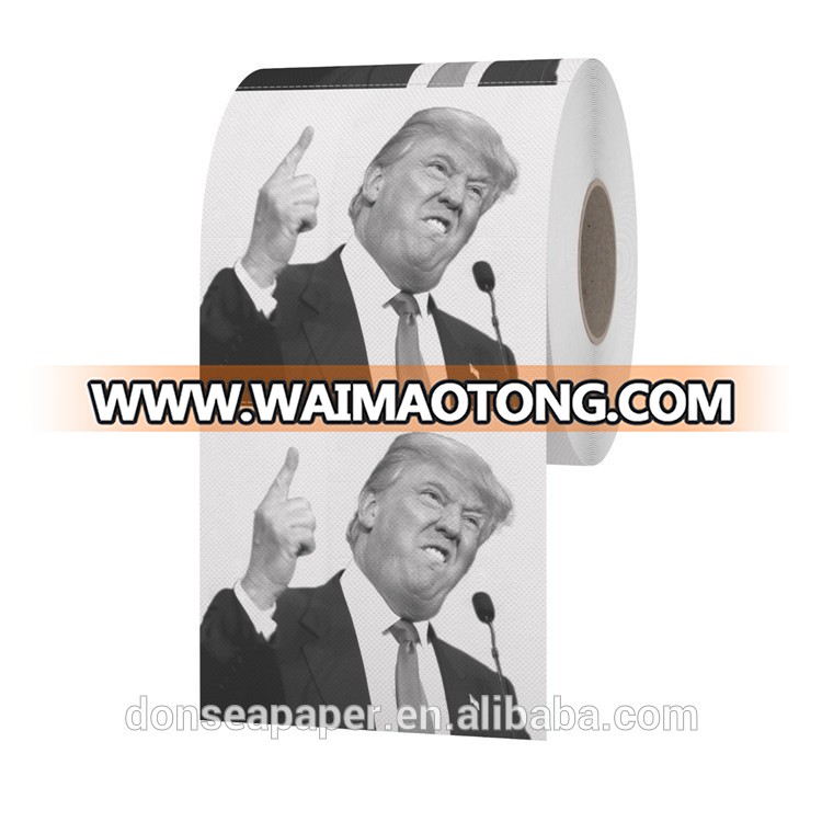 2017 Factory Wholesale 3 ply Donald Trump Toilet Paper roll