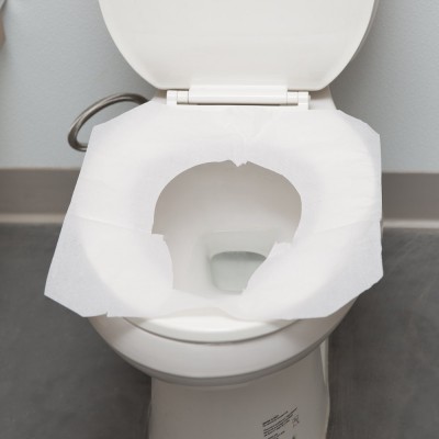 Toilet Seat Covers - Half-Fold Flushable Disposable Hygienic Barrier For Home or Office Bathroom